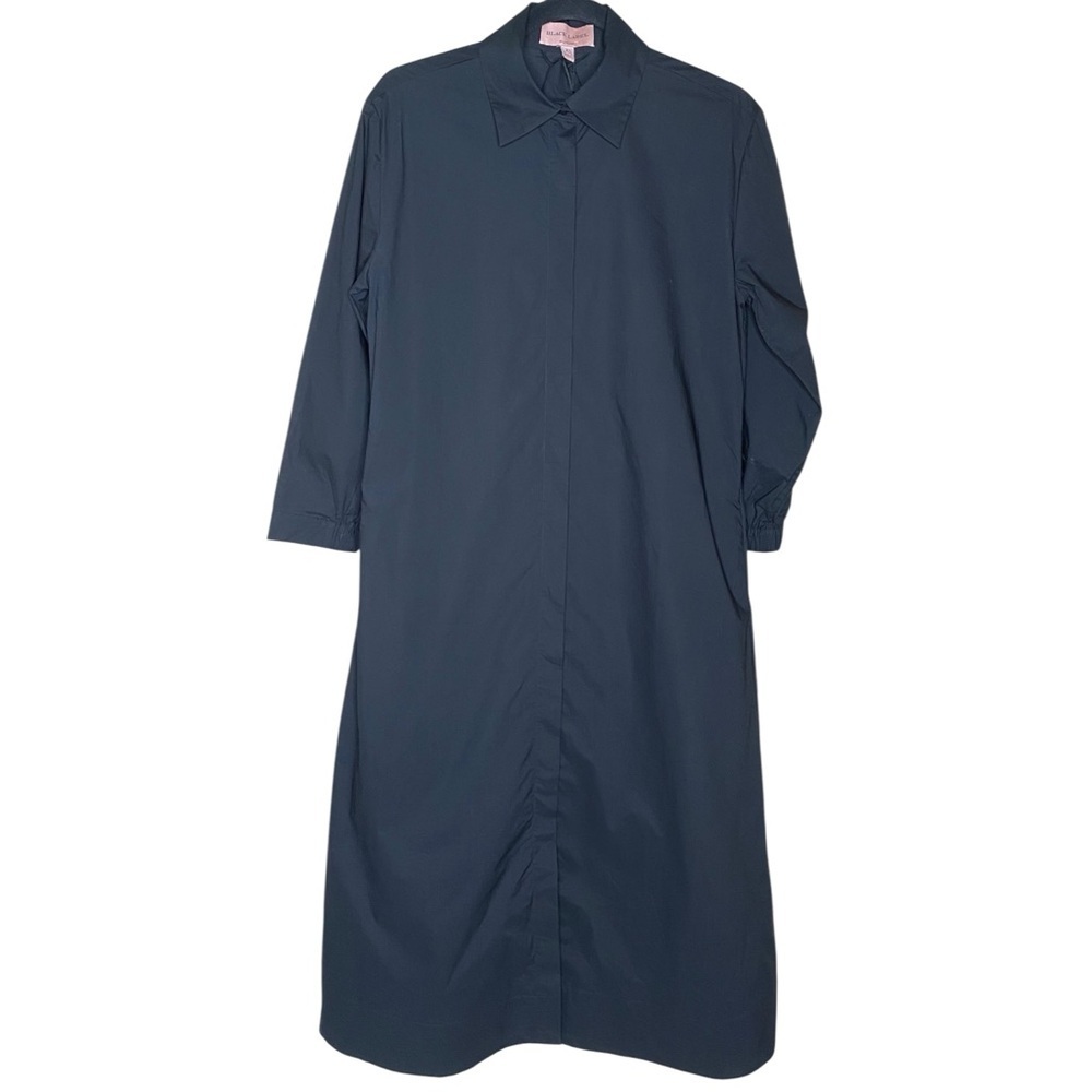 NWT Chico’s Black Label Black All Day Topper Long Sleeve Shirt Dress W/Belt XS